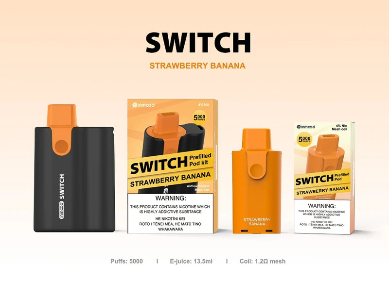 Inmood Switch Disposable Pod Vape Kit with reusable battery