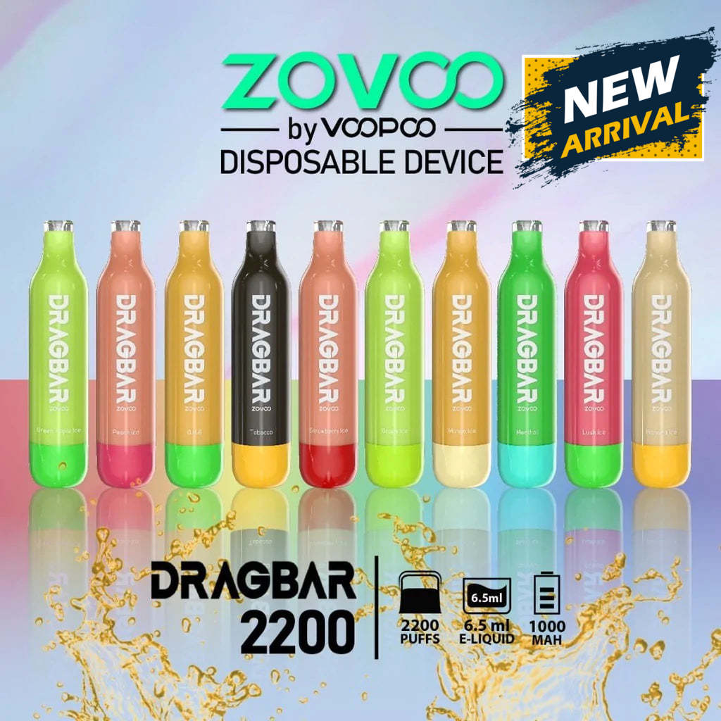 ZOVOO DRAG BAR 2200 Disposable Vape – 2200 Puffs