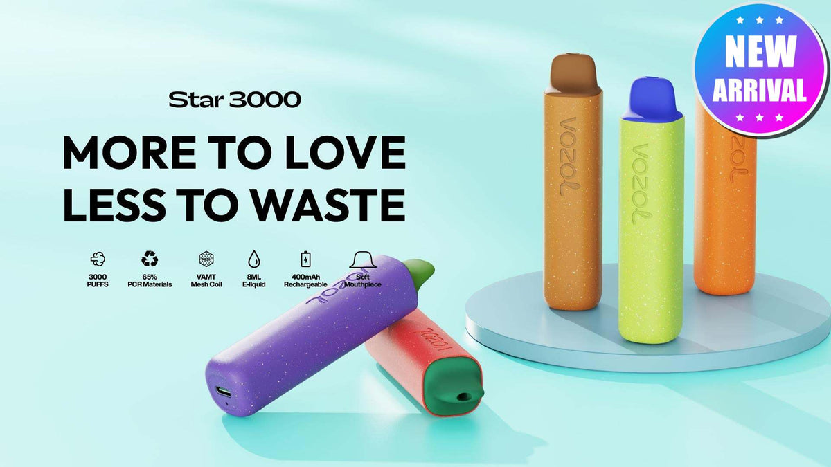 VOZOL STAR 3000 Disposable Kit 400mAh – VAPEVAPE.CO.NZ