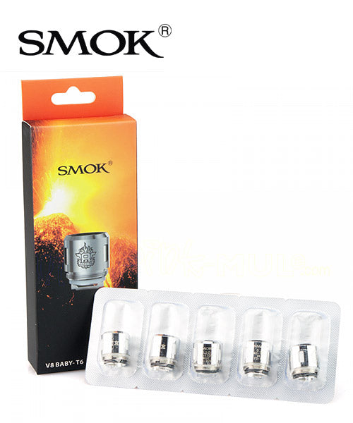 Smok V8 Baby T6 Coils 0.2 Ohm Sextuple Core 5 pack (9988499985)